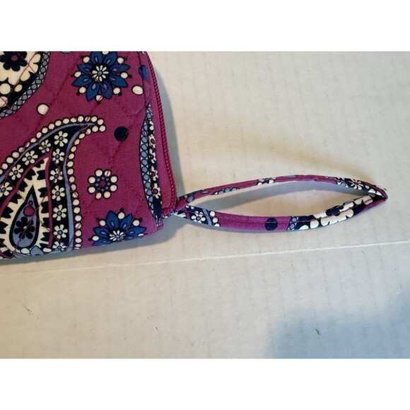 Vera Bradley Knot Just a Clutch Purse Boysenberry Paisley Pattern Retired 3 Pcs - Picture 7 of 16